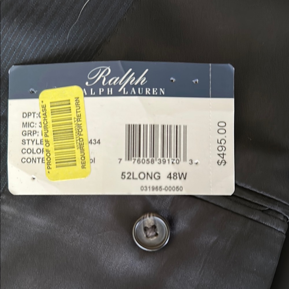 Ralph Lauren Elegant Black Suit Jacket and matching slacks - Picture 2 of 3